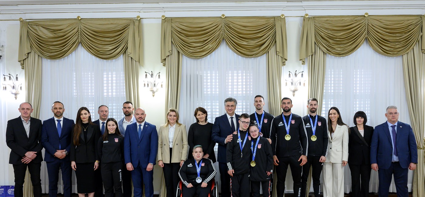 Plenković s karatistima i parakaratistima: Ponosni smo na vas, sedam medalja za Hrvatsku je fantastičan uspjeh!